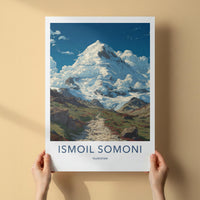 Ismoil Somoni Poster - Tajikistan Wall Art - Rugged Mountain Path Gift