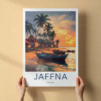 Jaffna Poster - Sri Lanka Travel Art - Tropical Beach Sunset Home Decor
