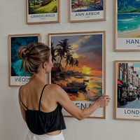 Jaffna Poster - Sri Lanka Travel Art - Tropical Beach Sunset Home Decor