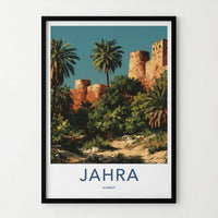 Jahra Poster - Kuwait Framed Print - Ancient Fort Walls Framed Decor