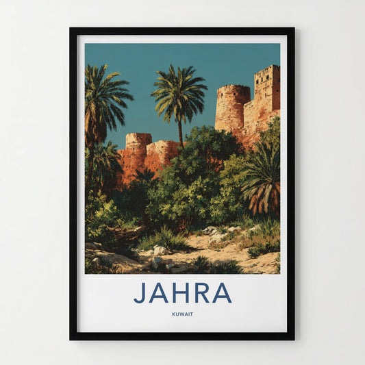 Jahra Poster - Kuwait Framed Print - Ancient Fort Walls Framed Decor