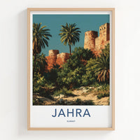 Jahra Poster - Kuwait Framed Print - Ancient Fort Walls Framed Decor