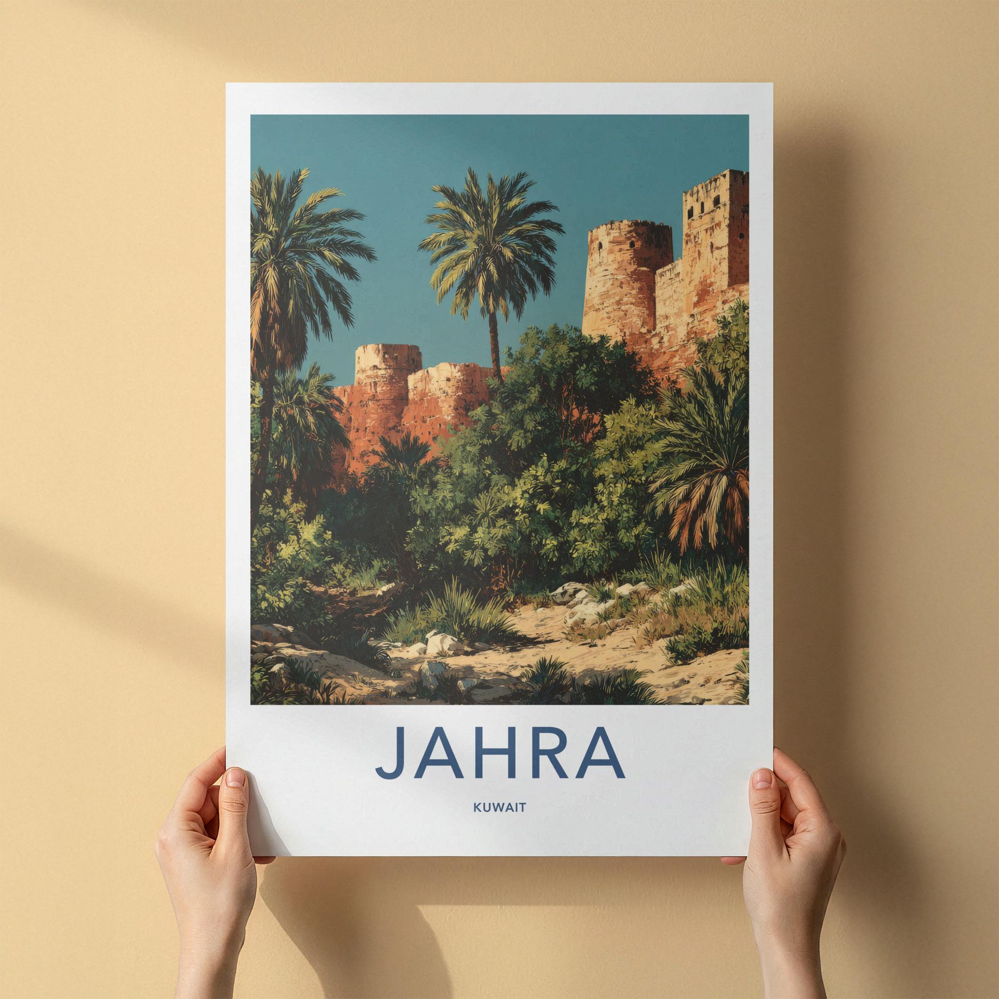 Jahra Poster - Kuwait Framed Print - Ancient Fort Walls Framed Decor