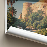 Jahra Poster - Kuwait Framed Print - Sandstone Fort Palms Lounge Decor