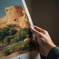 Jahra Poster - Kuwait Framed Print - Sandstone Fort Palms Lounge Decor
