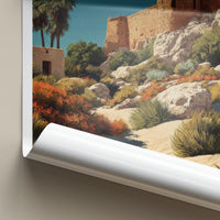 Jahra Poster - Kuwait Travel Art - Ancient Desert Fortress Home Decor