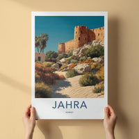 Jahra Poster - Kuwait Travel Art - Ancient Desert Fortress Home Decor