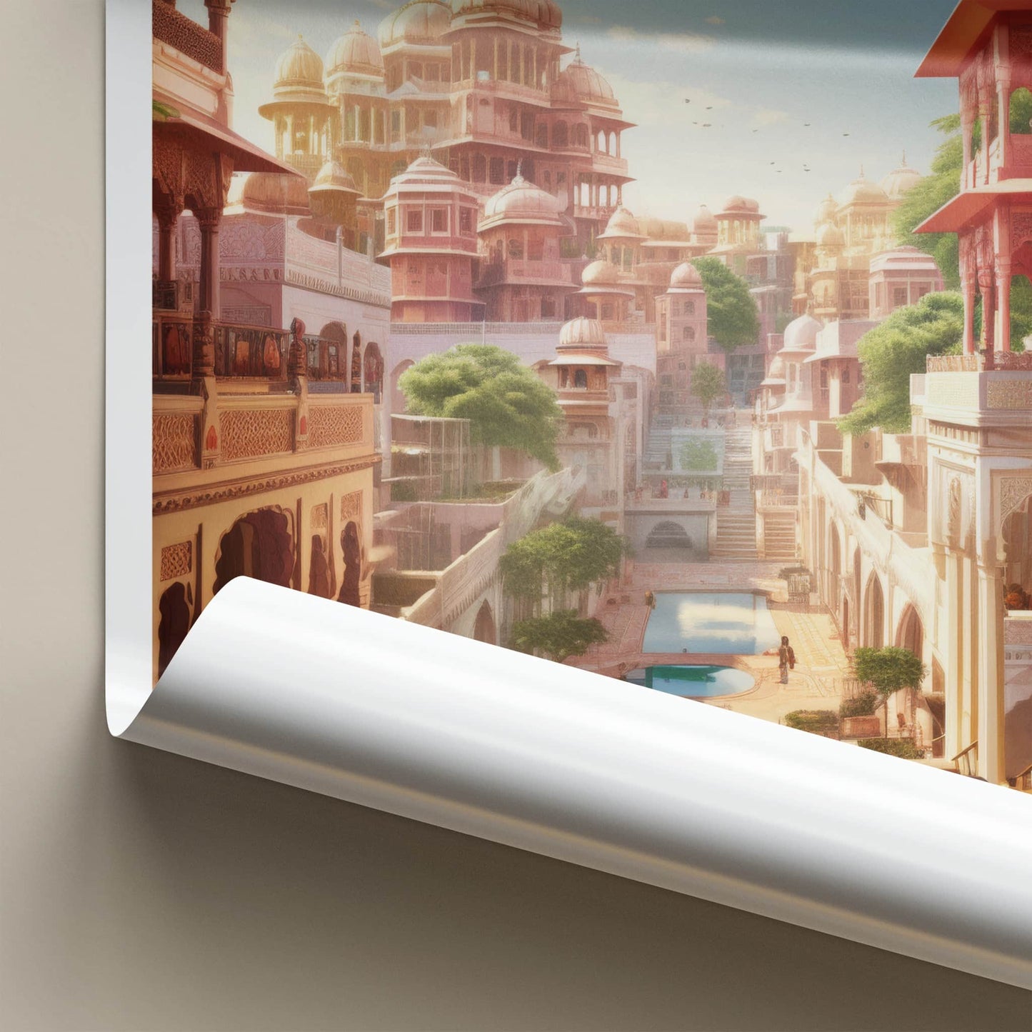 Jaipur Poster - India Travel Art - Rajasthan Palace City Home Decor