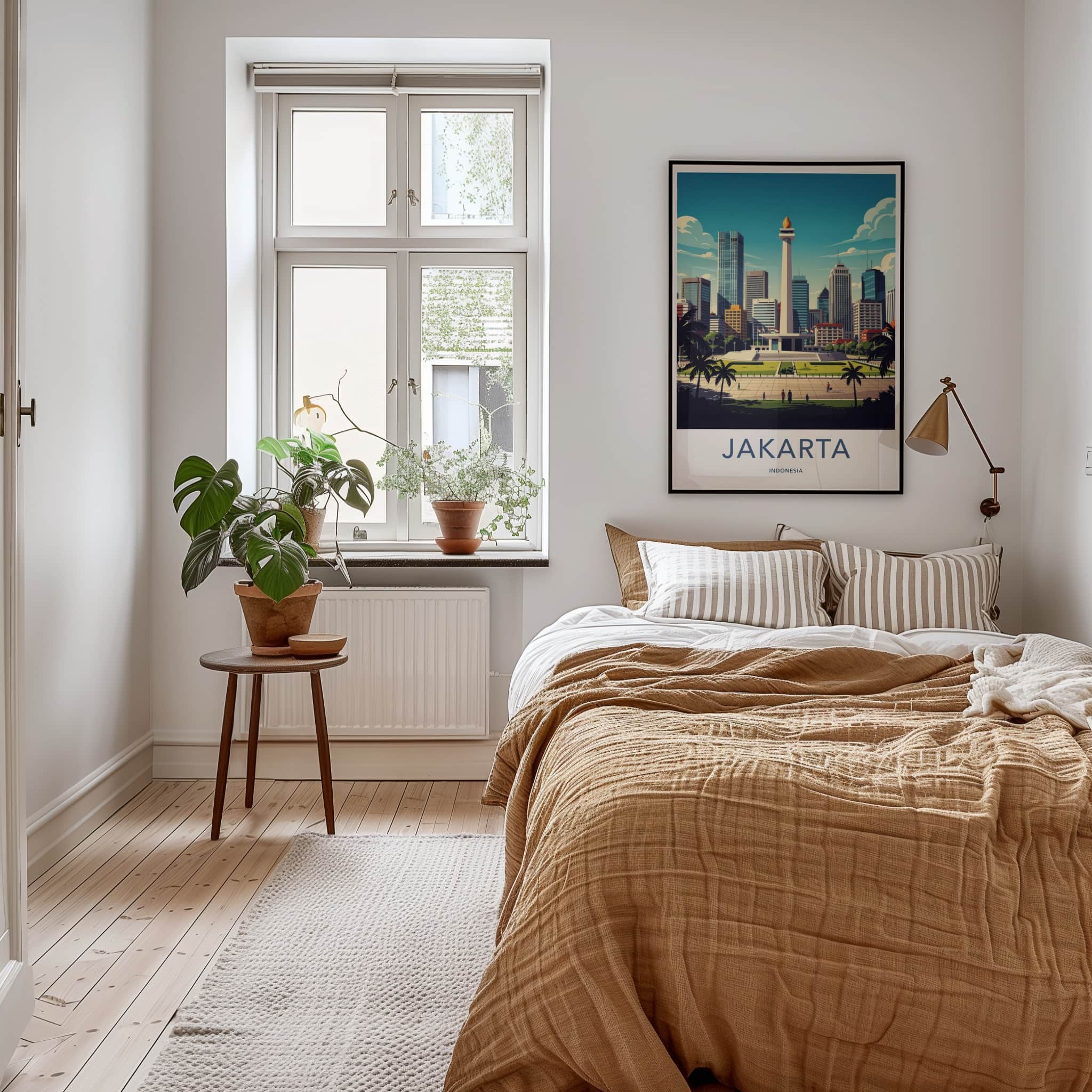 Jakarta Poster - Indonesia Art Print - Monument City Sky Gift