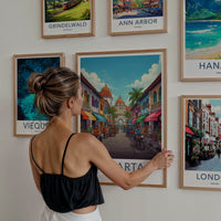 Jakarta Poster - Indonesia Travel Art - Colorful City Street Home Decor