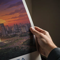 Jakarta Poster - Indonesia Travel Art - Monumental City View Wall Decor