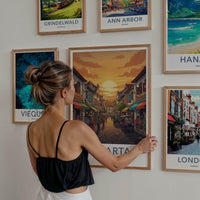 Jakarta Poster - Indonesia Travel Art - Vibrant Street Scene Home Decor