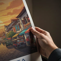 Jakarta Poster - Indonesia Travel Art - Vibrant Street Scene Home Decor
