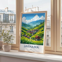 Jakhama Poster - India Art Print - Nagaland Terraced Rice Fields Gallery Art