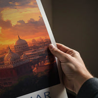 Jalandhar Poster - India Art Print - Punjab City Sunset Glow Wall Decor