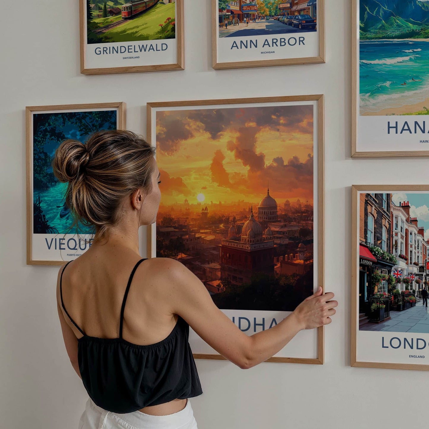 Jalandhar Poster - India Art Print - Punjab City Sunset Glow Wall Decor