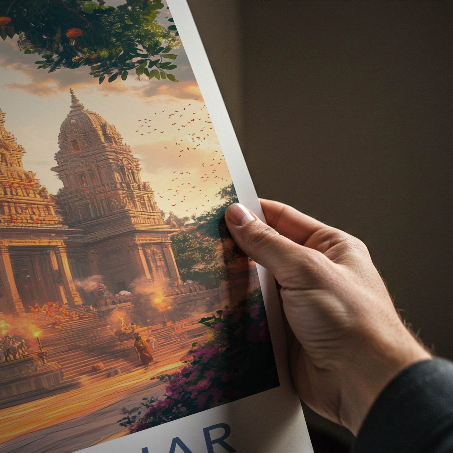 Jalandhar Poster - India Travel Art - Punjab Ancient Temple Wall Decor