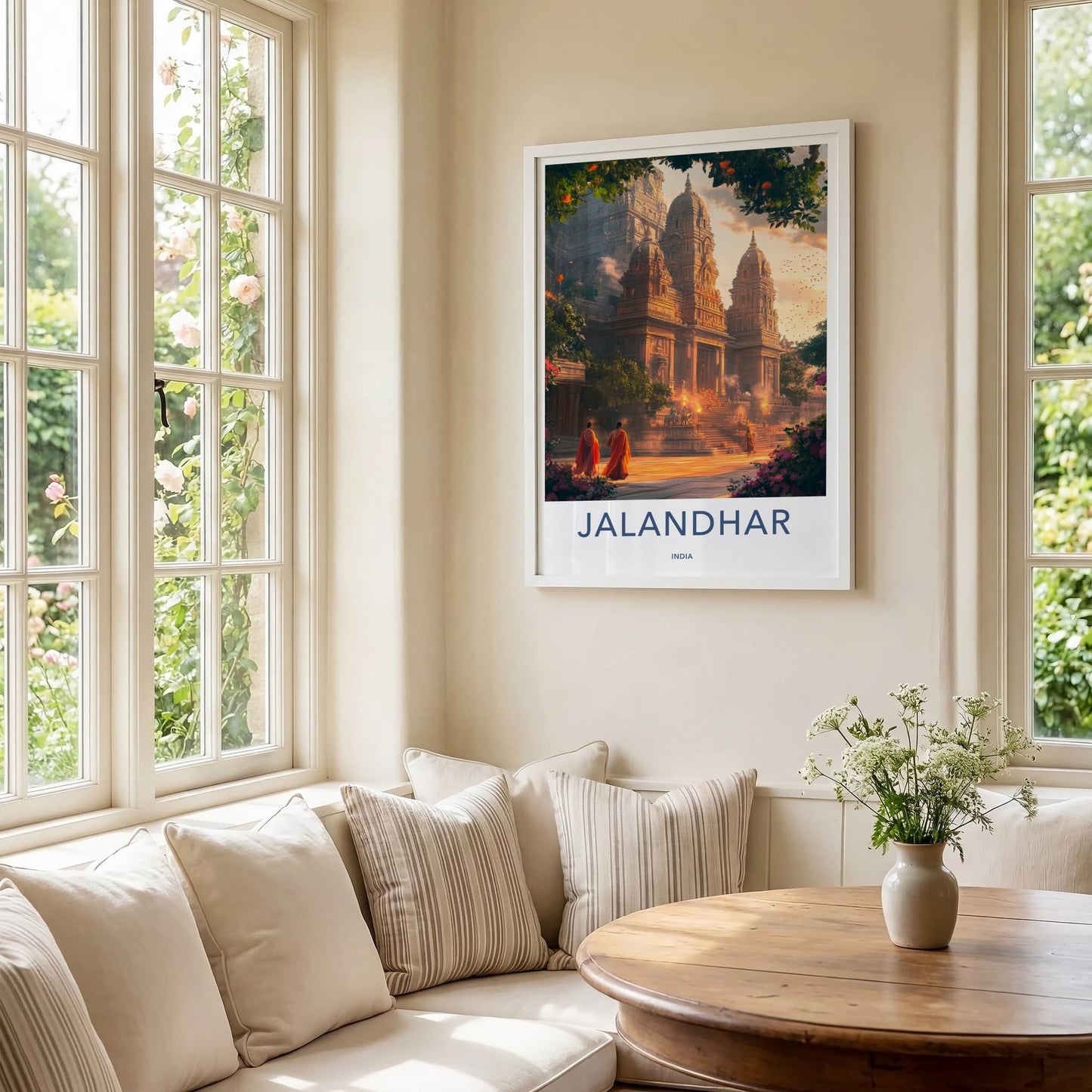 Jalandhar Poster - India Travel Art - Punjab Ancient Temple Wall Decor