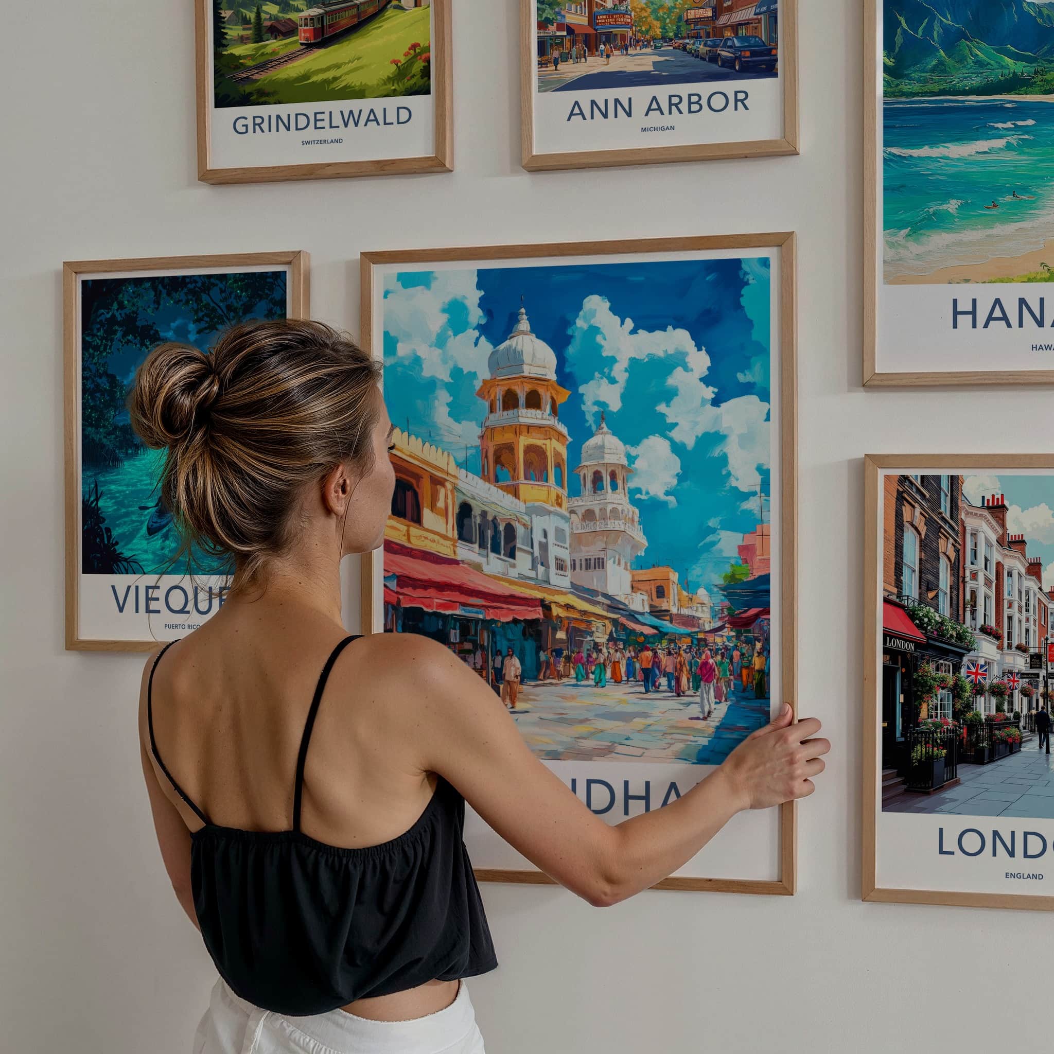 Jalandhar Poster - India Travel Art - Punjab City Market Home Decor