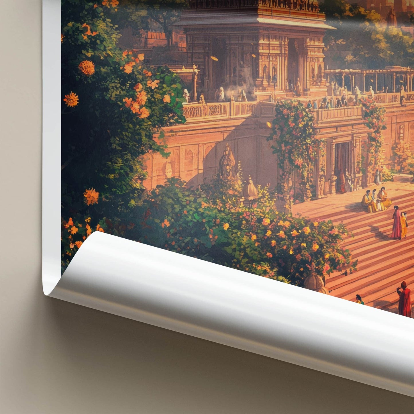 Jalandhar Poster - India Travel Art - Punjab Temple Vista Home Decor