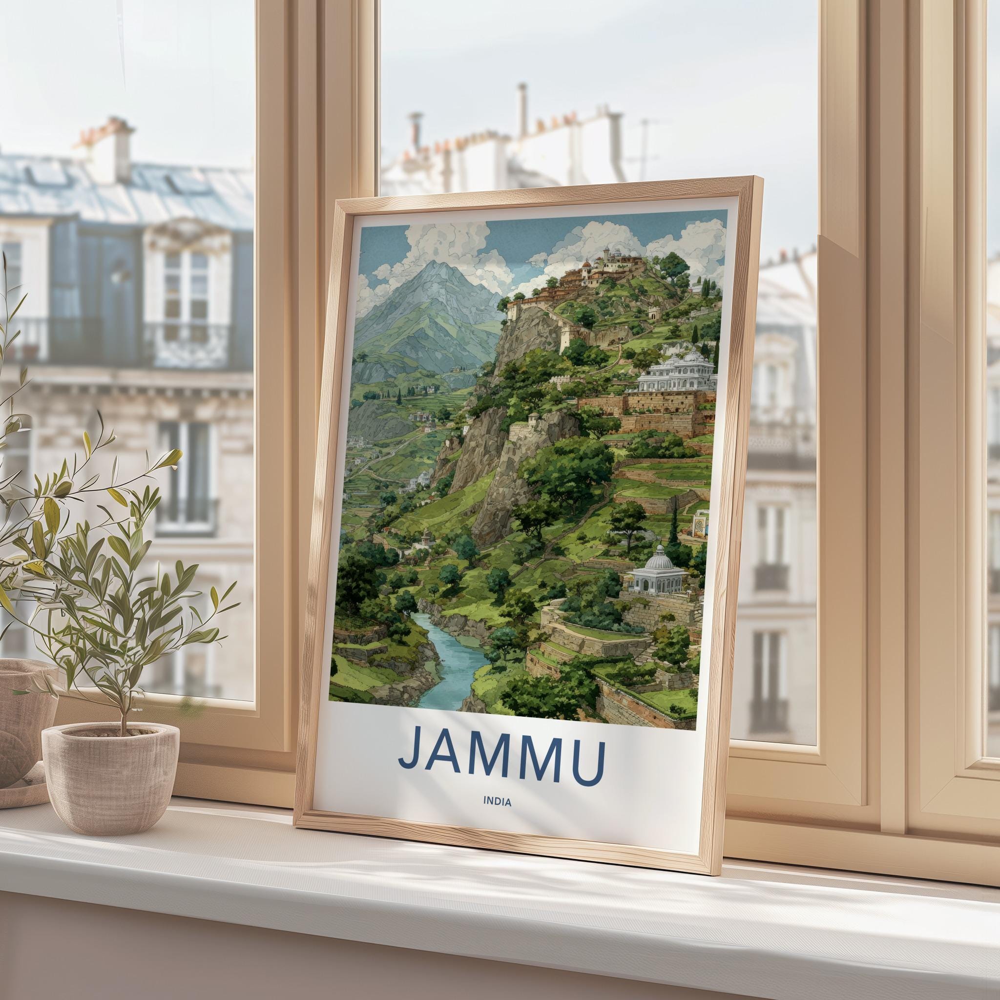 Jammu Poster - India Framed Print - Jammu And Kashmir Framed Decor