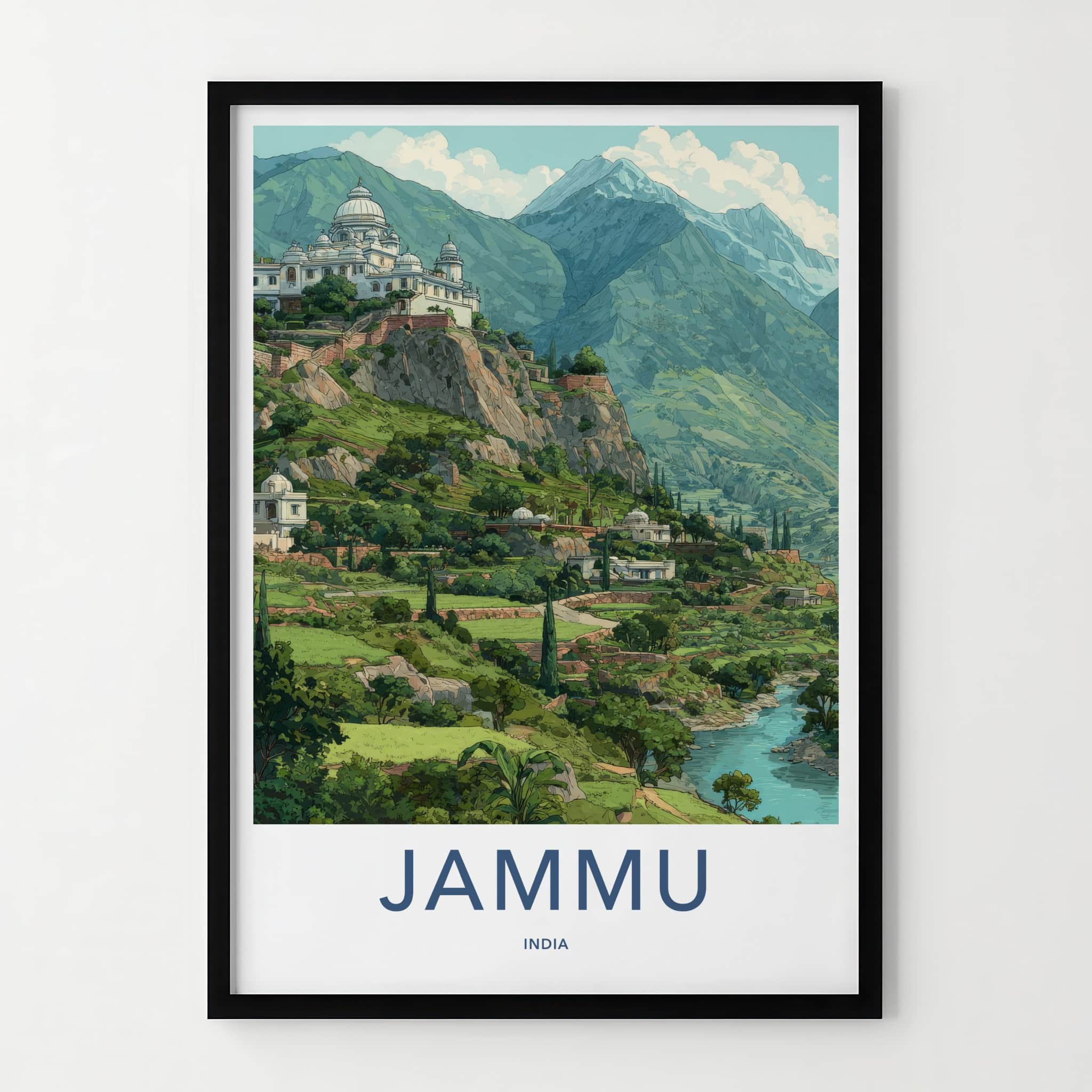 Jammu Poster - India Jammu Kashmir Mountain Palace Gallery Art