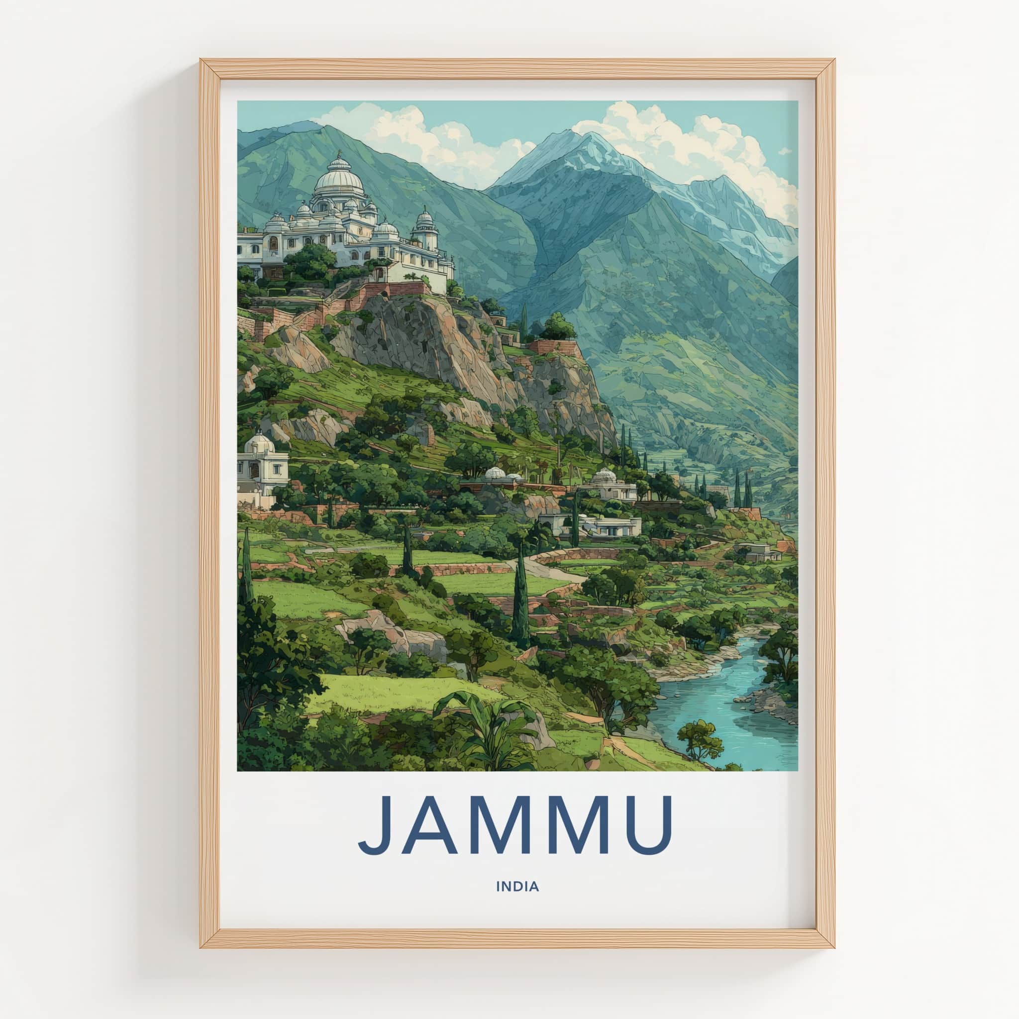 Jammu Poster - India Jammu Kashmir Mountain Palace Gallery Art