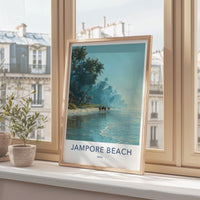 Jampore Beach Poster - India Framed Print - Daman Beach Horses Framed Decor