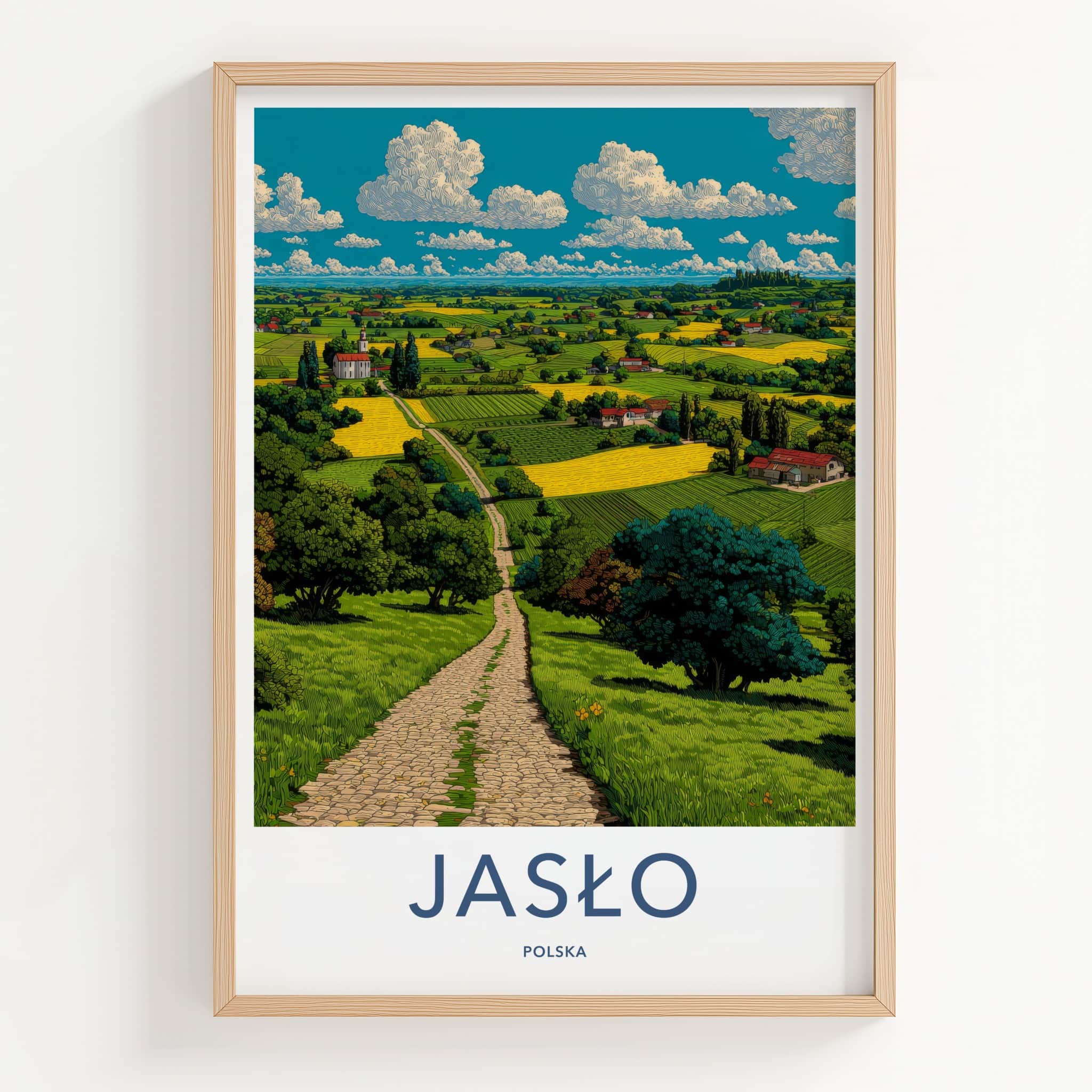 Jas��o Poster - Poland Art Print - Rolling Green Hills Gallery Art