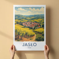Jaslo Poster - Poland Art Print - Town Valley Vineyards Home Decor