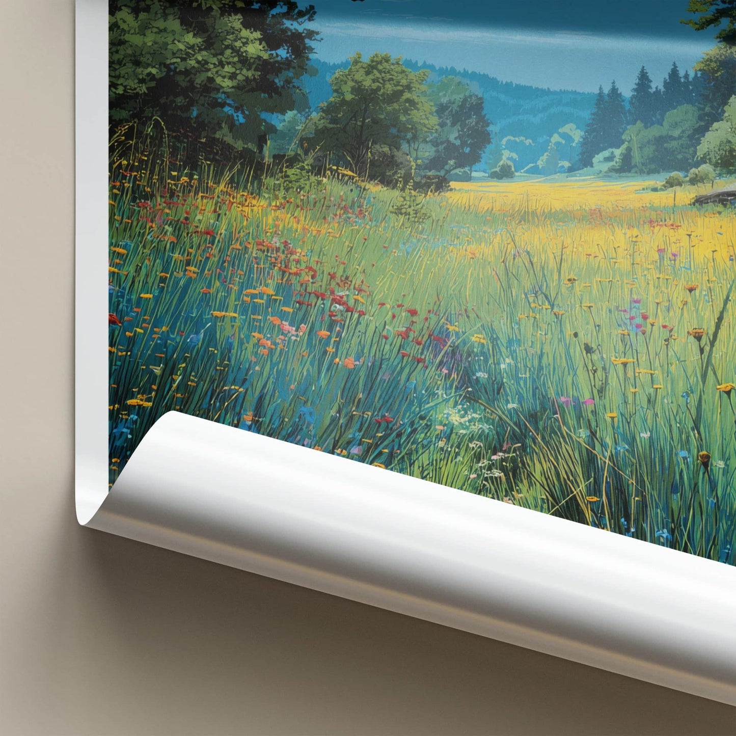 Jaslo Poster - Poland Framed Art - Meadow Field Forest Gallery Art