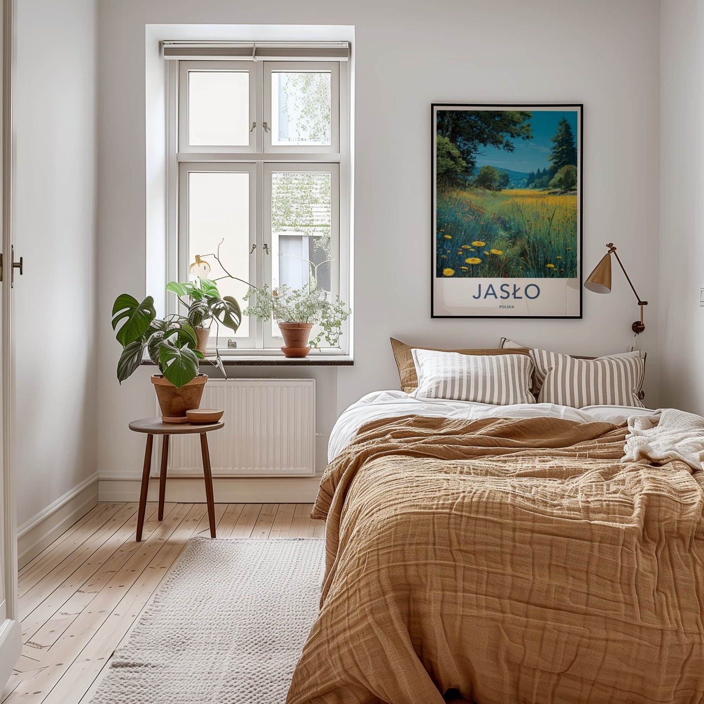 Jaslo Poster - Poland Framed Art - Meadow Field Forest Gallery Art