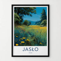 Jaslo Poster - Poland Framed Art - Meadow Field Forest Gallery Art