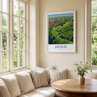 Jaslo Poster - Poland Framed Print - Picturesque Winery Village Framed Decor