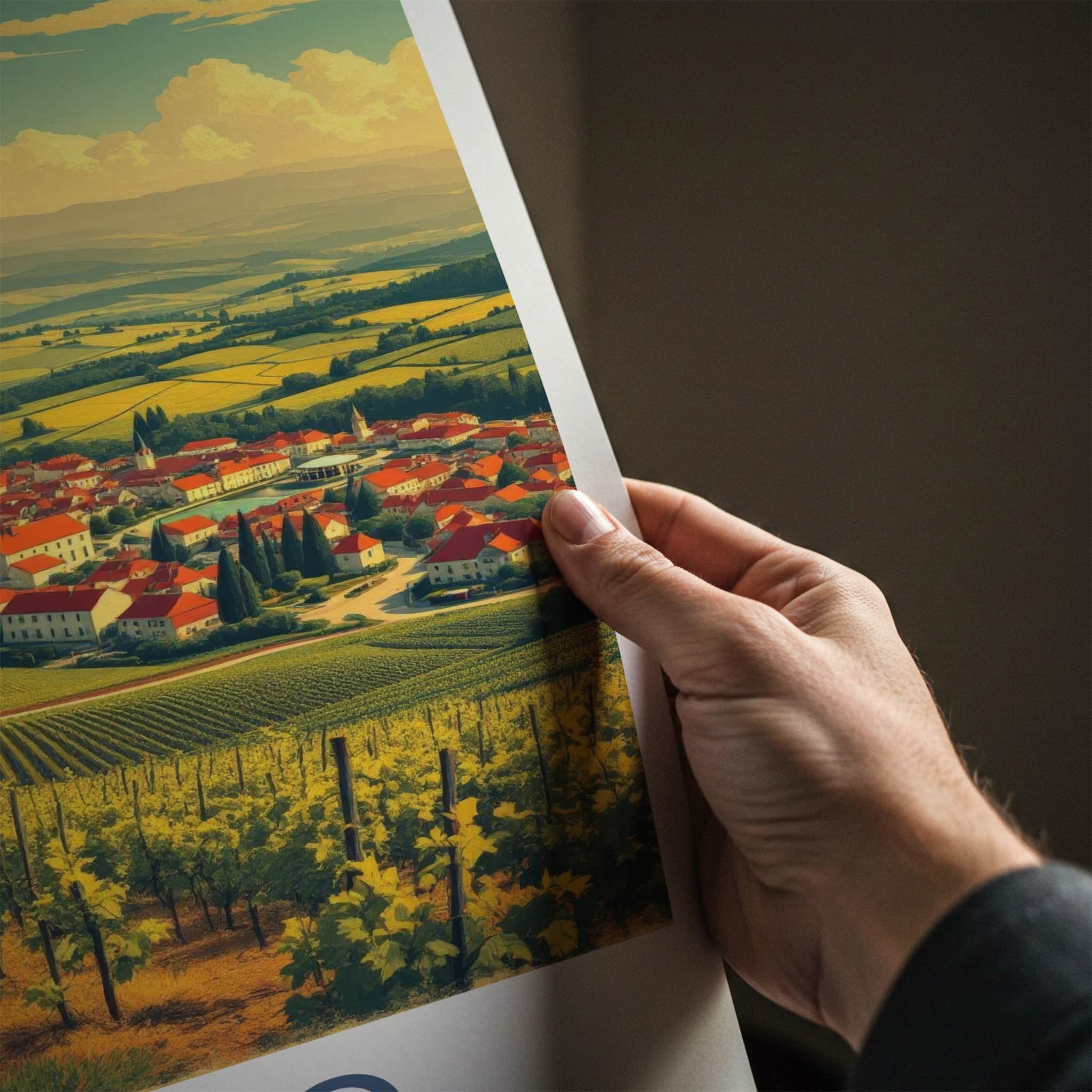 Jaslo Poster - Poland Framed Print - Vineyard town vista Framed Decor
