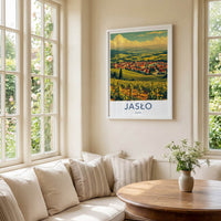 Jaslo Poster - Poland Framed Print - Vineyard town vista Framed Decor