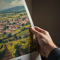 Jaslo Poster - Poland Travel Art - Rolling Hills Vineyards Home Decor