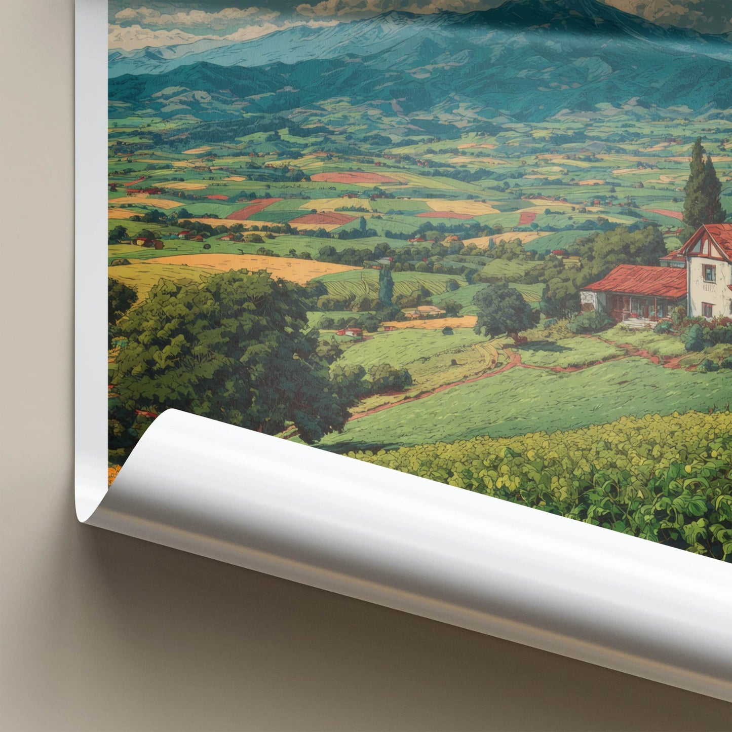 Jaslo Poster - Poland Travel Art - Vibrant Green Landscape Home Decor
