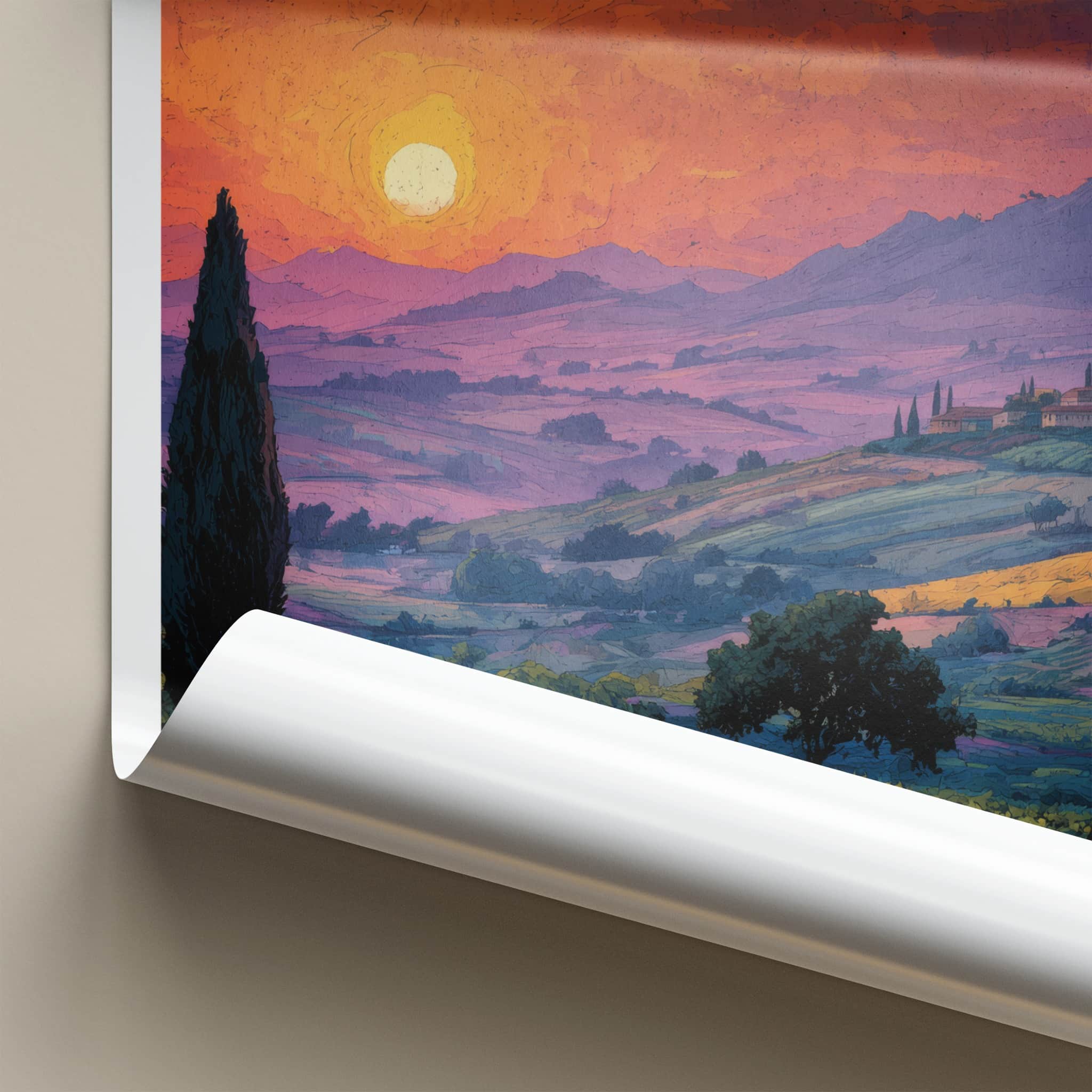 Jaslo Poster - Poland Travel Art - Vibrant Sunset Landscape Home Decor