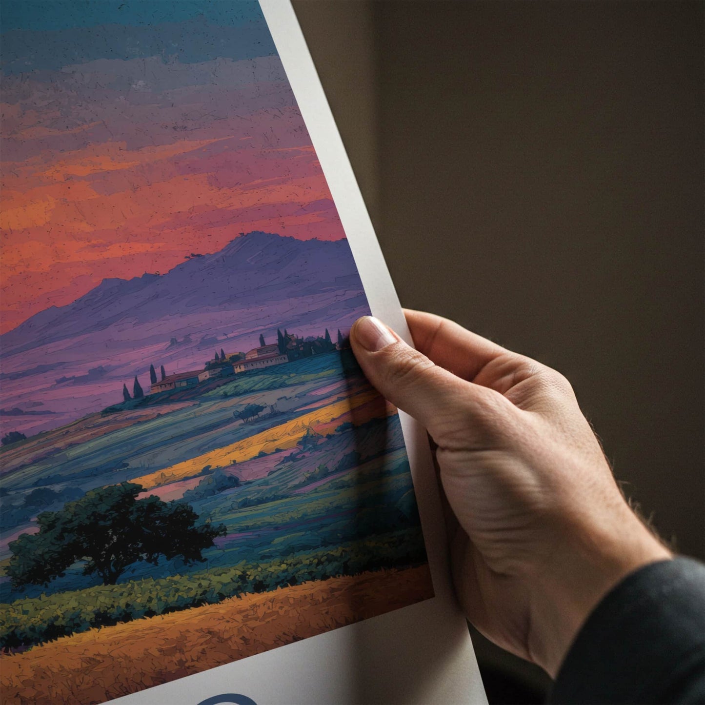 Jaslo Poster - Poland Travel Art - Vibrant Sunset Landscape Home Decor