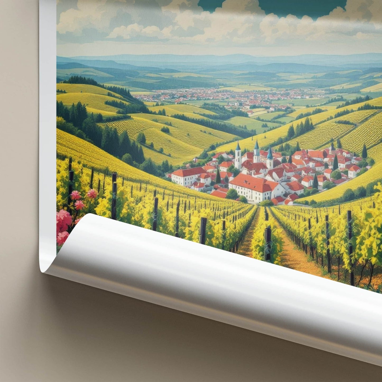 Jaslo Poster - Poland Travel Art - Vineyard Valley Village Home Decor