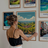Jaslo Poster - Poland Travel Art - Vineyard Valley Village Home Decor