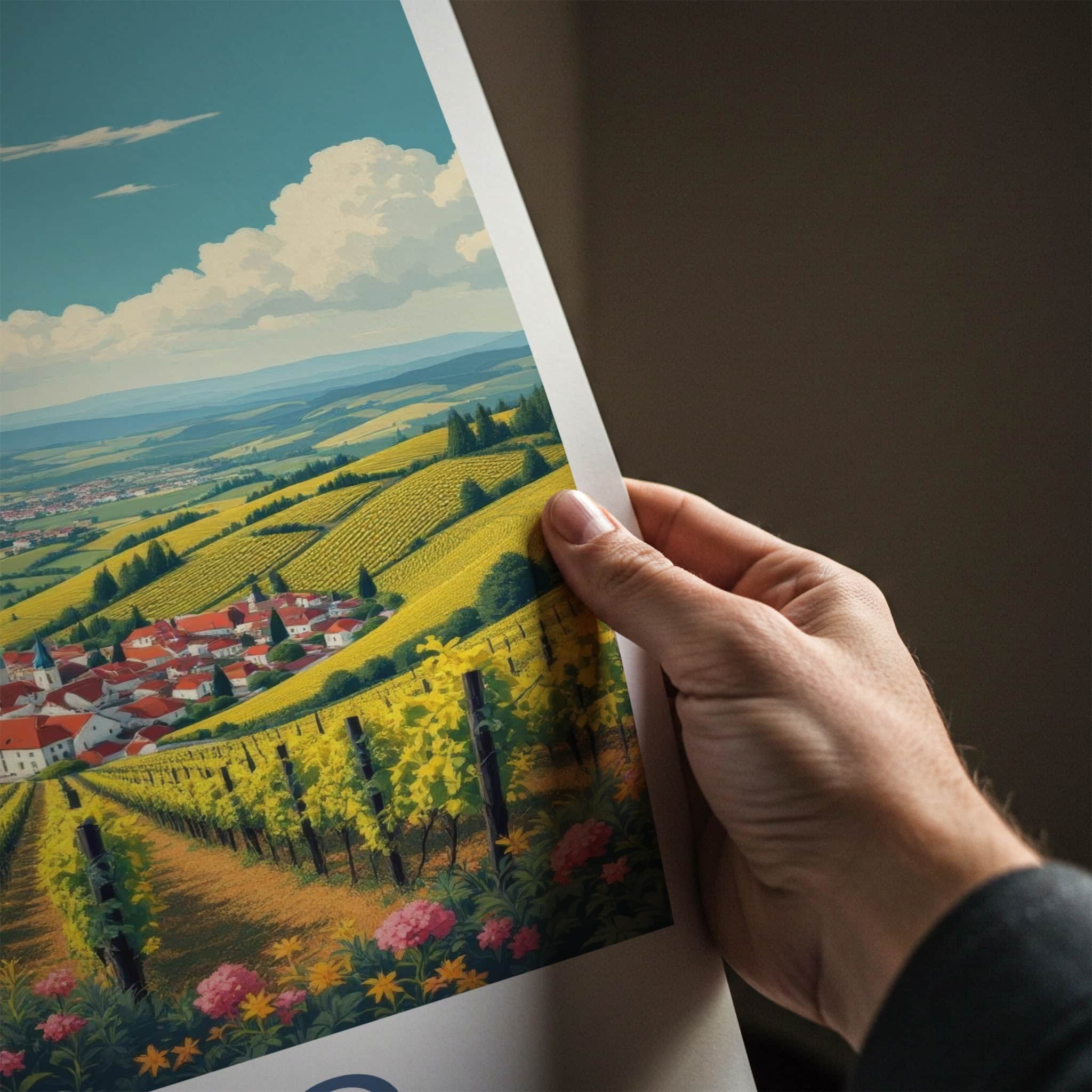 Jaslo Poster - Poland Travel Art - Vineyard Valley Village Home Decor