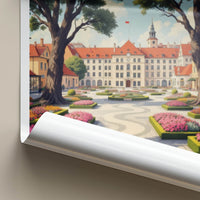 Jaslo Poster - Poland Travel Print - Grand Square Blossom Home Decor