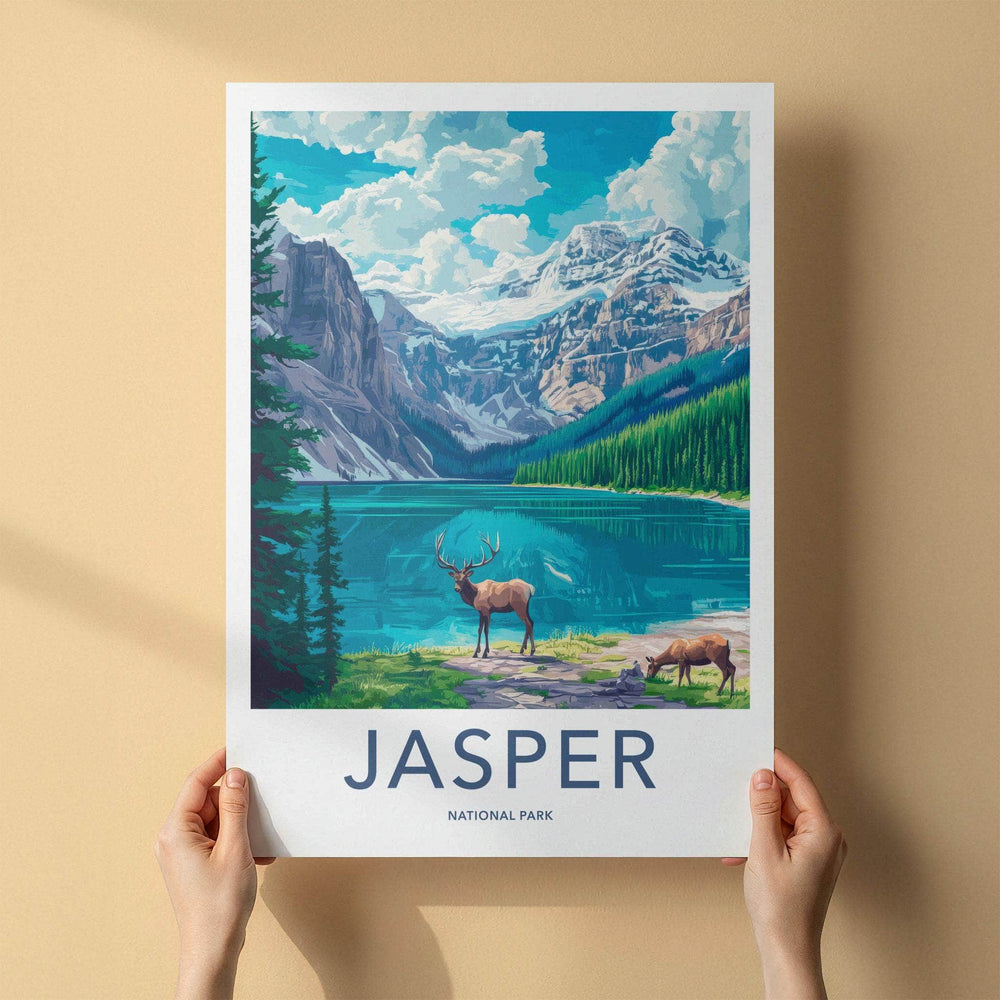 Jasper National Park Poster - Canadian Rockies Art