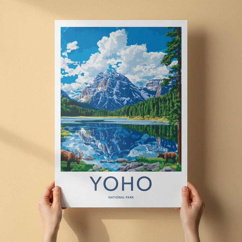 Jasper National Park Poster - Scenic Mountain Landscape Print