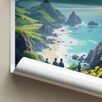Jeju Do Poster - South Korea Travel Print - Island Ocean Vista Home Decor