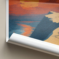 Jericoacoara Poster - Brazil Framed Print - Dune Sunset Ocean Lounge Decor