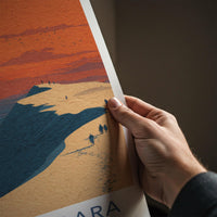 Jericoacoara Poster - Brazil Framed Print - Dune Sunset Ocean Lounge Decor