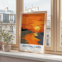 Jericoacoara Poster - Brazil Travel Art - Golden Beach Sunset Home Decor